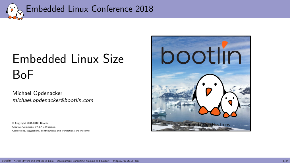 Embedded Linux Size