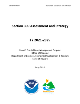 Section 309 Assessment and Strategy FY 2021-2025