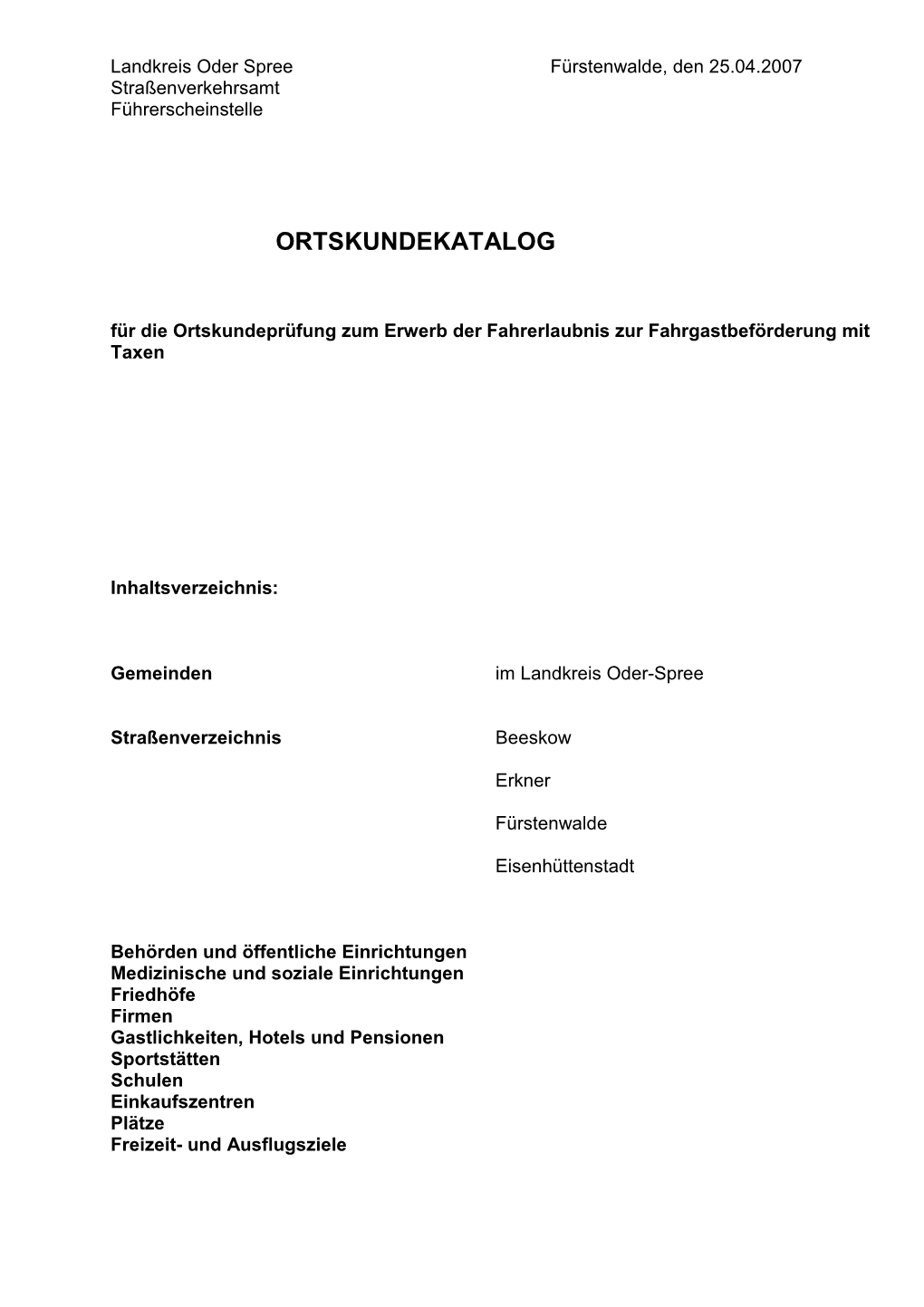 Ortskundekatalog