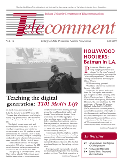 Teaching the Digital Generation: T101 Media Life