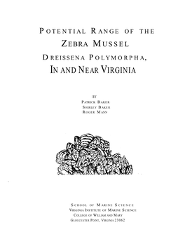 Potential Range of the Zebra Mussel Dreissena