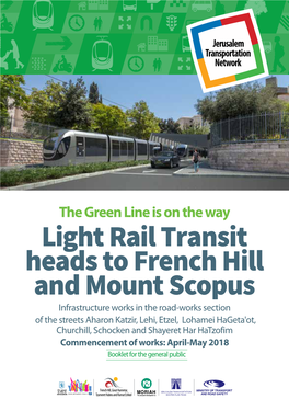 Light Rail Transit Heads to French Hill and Mount Scopus