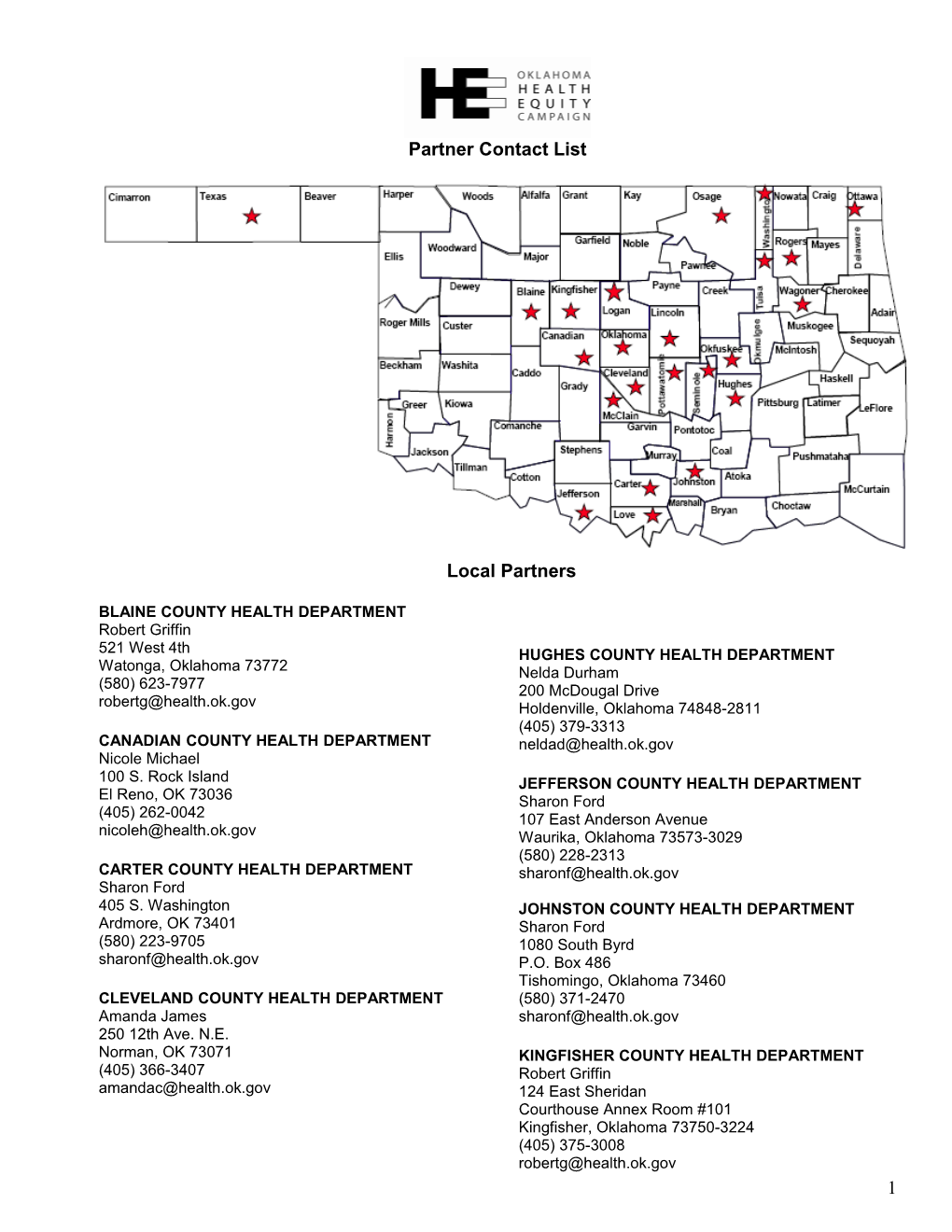 Oklahoma Health Equity Campaign