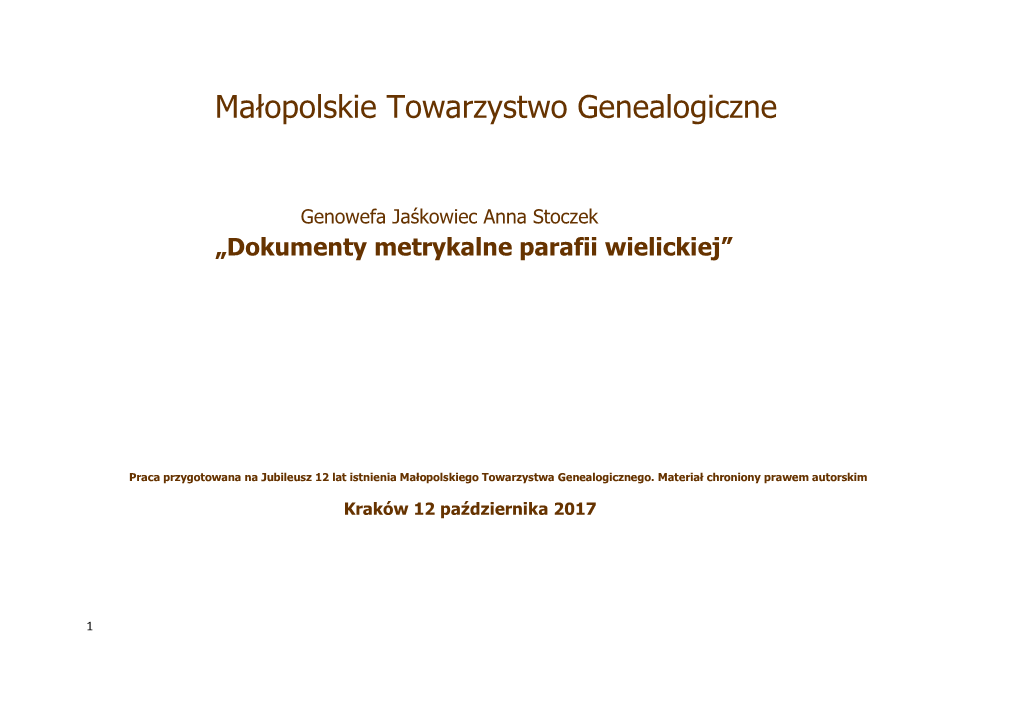 Małopolskie Towarzystwo Genealogiczne