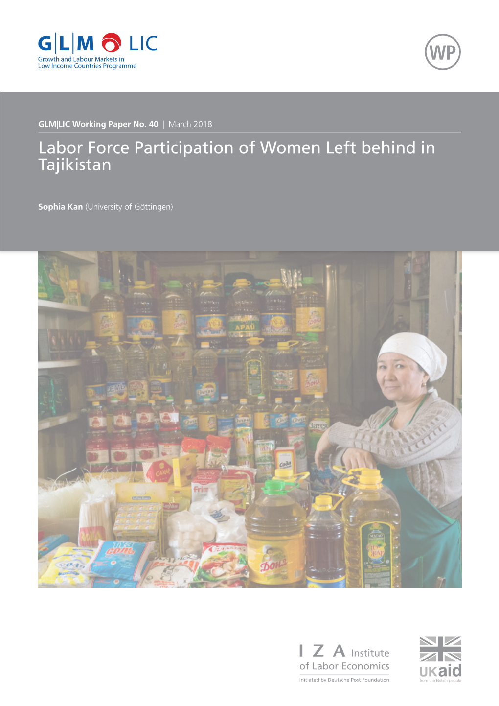 Labor Force Participation of Women Left Behind in Tajikistan