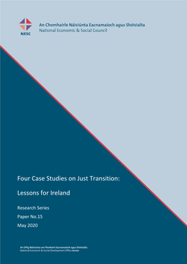 Four Case Studies on Just Transition
