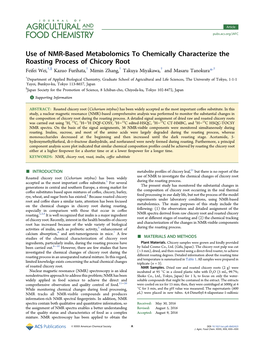 Use of NMR-Based Metabolomics to Chemically Characterize The
