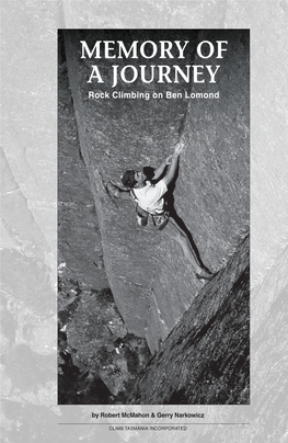 MEMORY of a JOURNEY Rock Climbing on Ben Lomond