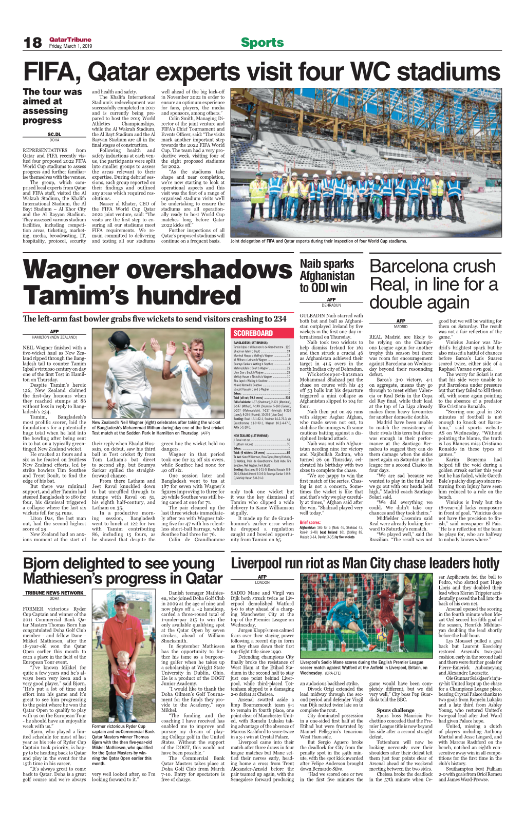 Wagner Overshadows Tamim's Hundred