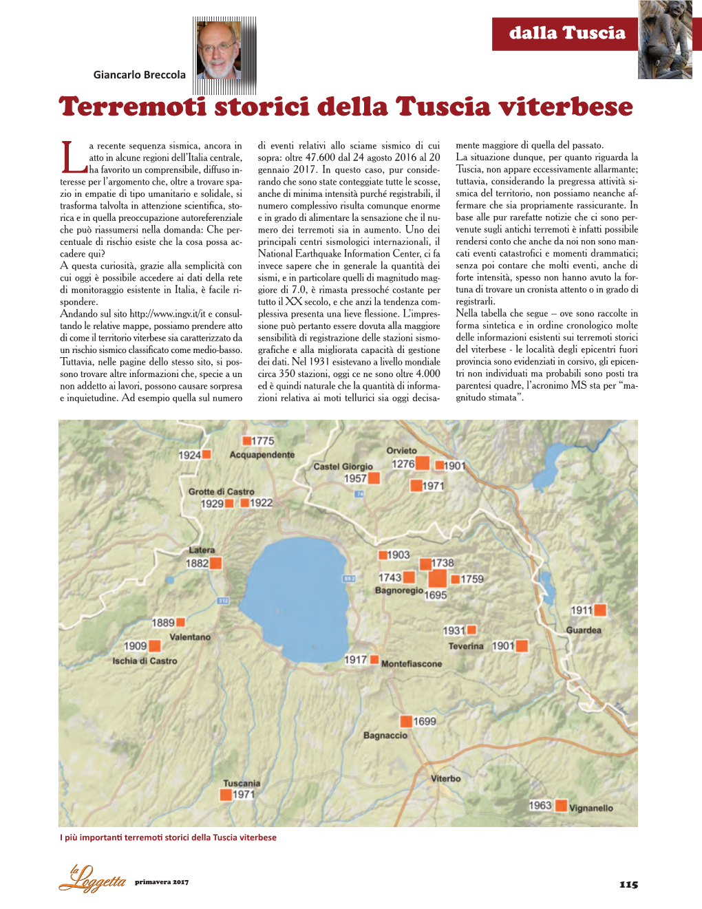 Terremoti Storici Della Tuscia Viterbese