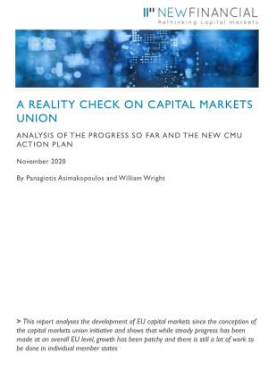 A Reality Check on Capital Markets Union