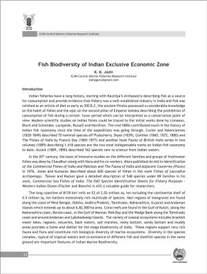 Fish Biodiversity of Indian Exclusive Economic Zone K