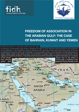 Freedom of Association in the Arabian Gulf: the Case of Bahrain, Kuwait and Yemen