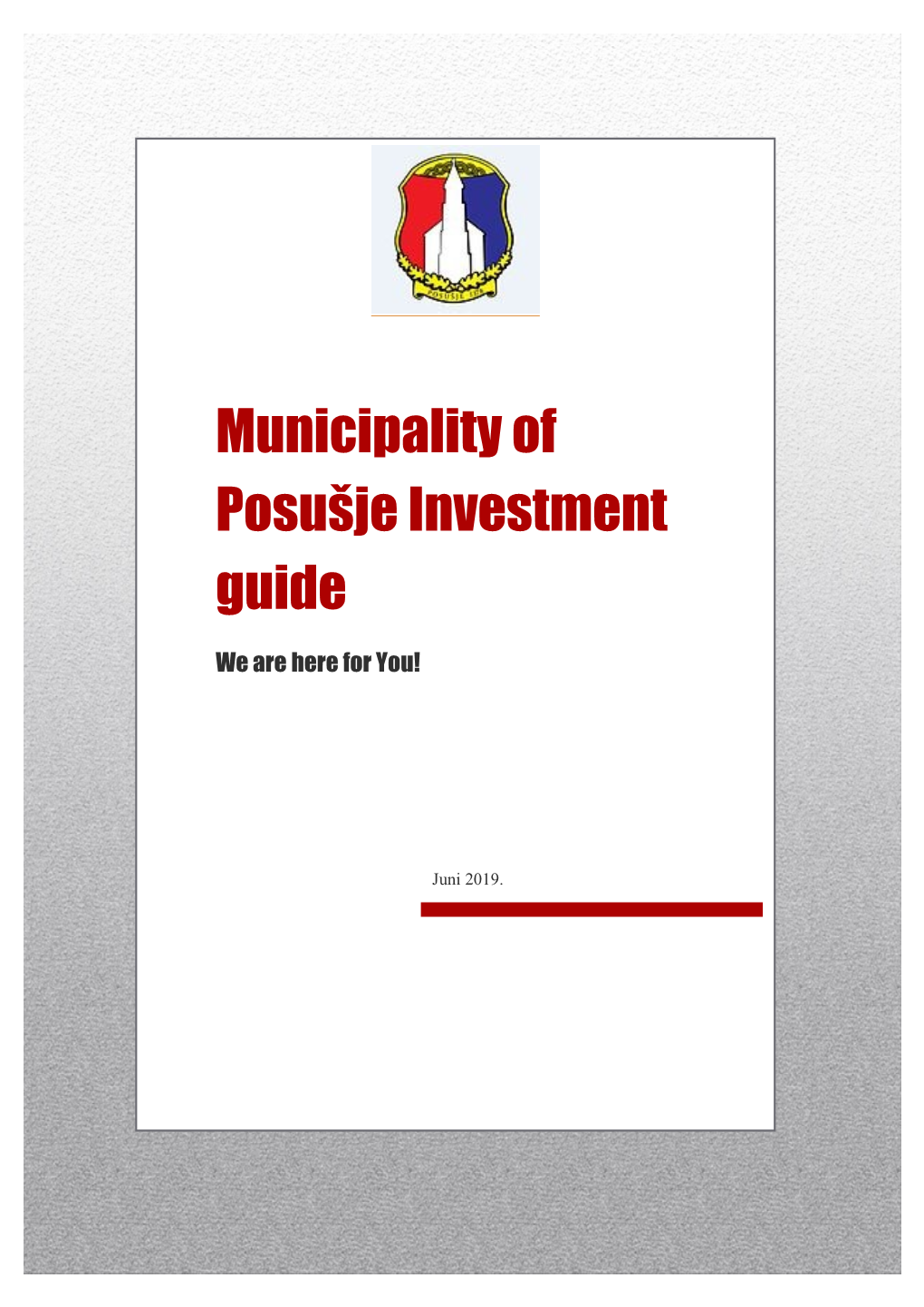 Municipality of Posušje Investment Guide