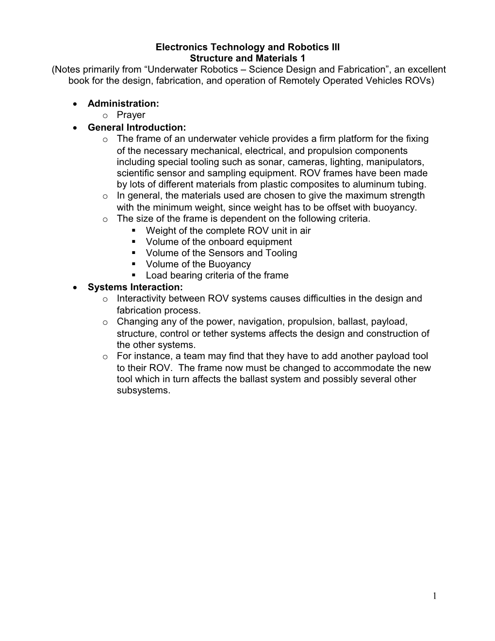 Electronics Technology and Robotics III