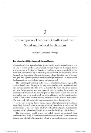 Contemporary Theories of Conflict and Their Social and Political Implications