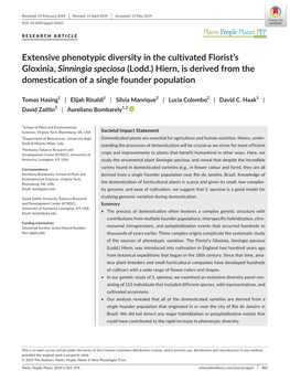 Extensive Phenotypic Diversity in The