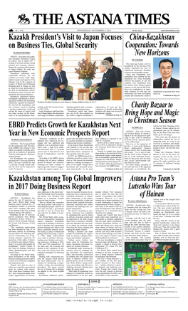 Kazakhstan Among Top Global Improvers In