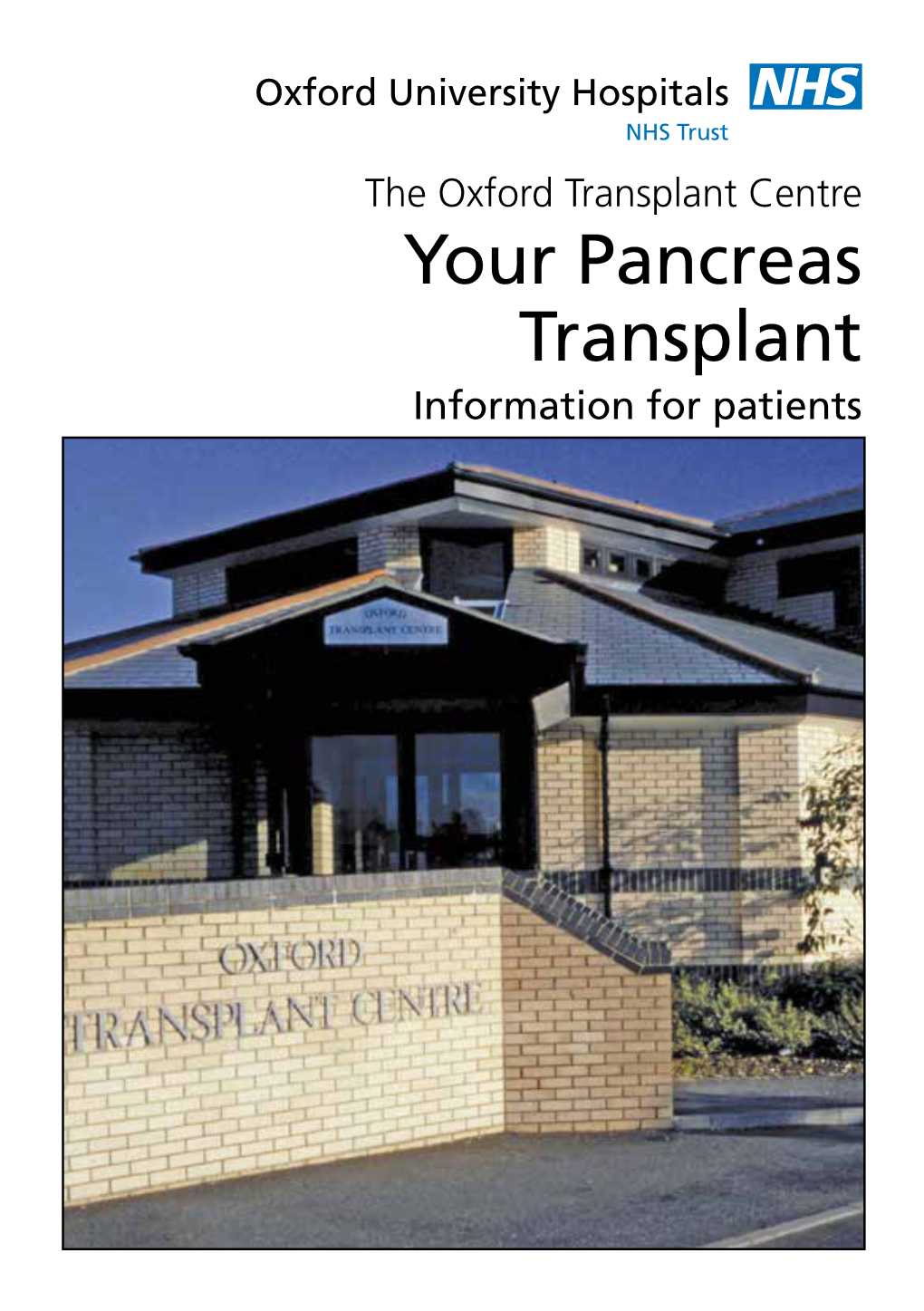 Your Pancreas Transplant