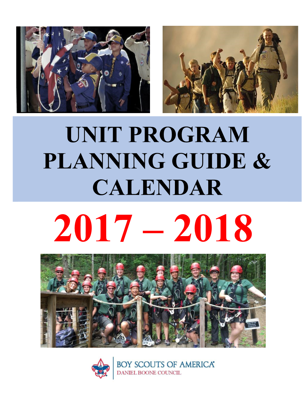 Daniel Boone Council Planning Calendar Guide DocsLib