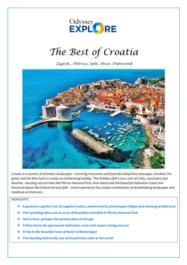 The Best of Croatia