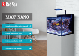Red Sea Max Nano Manual
