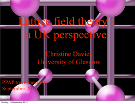 Christine Davies University of Glasgow