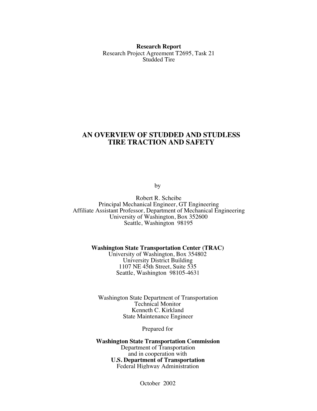 An Overview of Studded and Studless Tire Traction and Safety