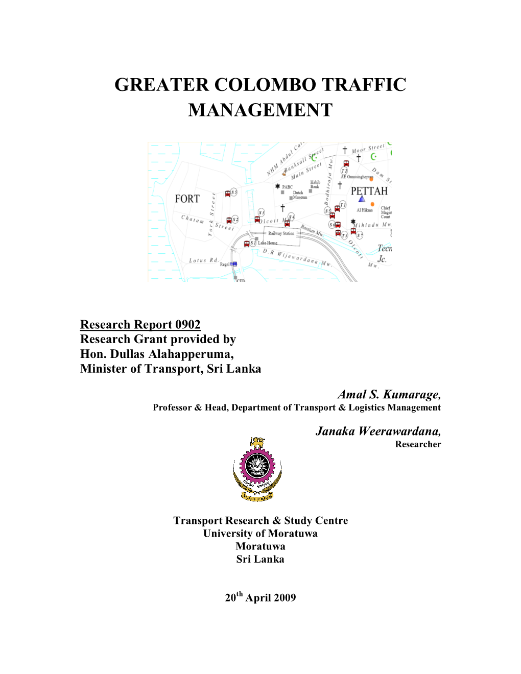 Greater Colombo Traffic Management