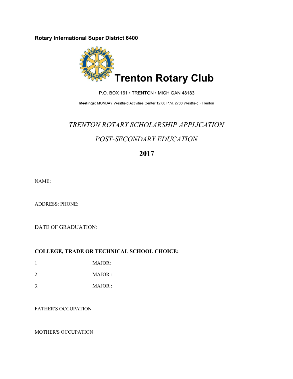 Rotary International Super District 6400