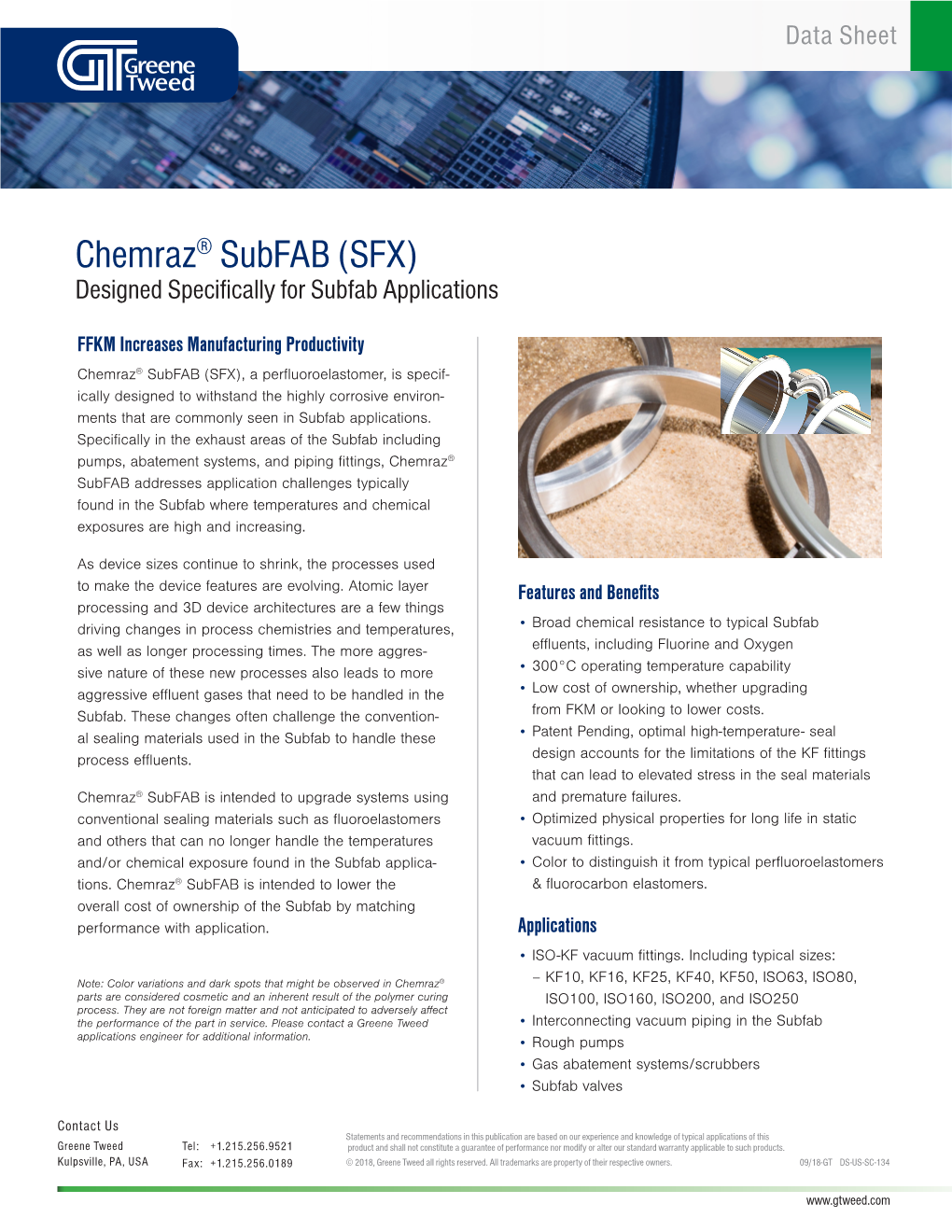 Chemraz® Subfab (SFX) Designed Specifically for Subfab Applications