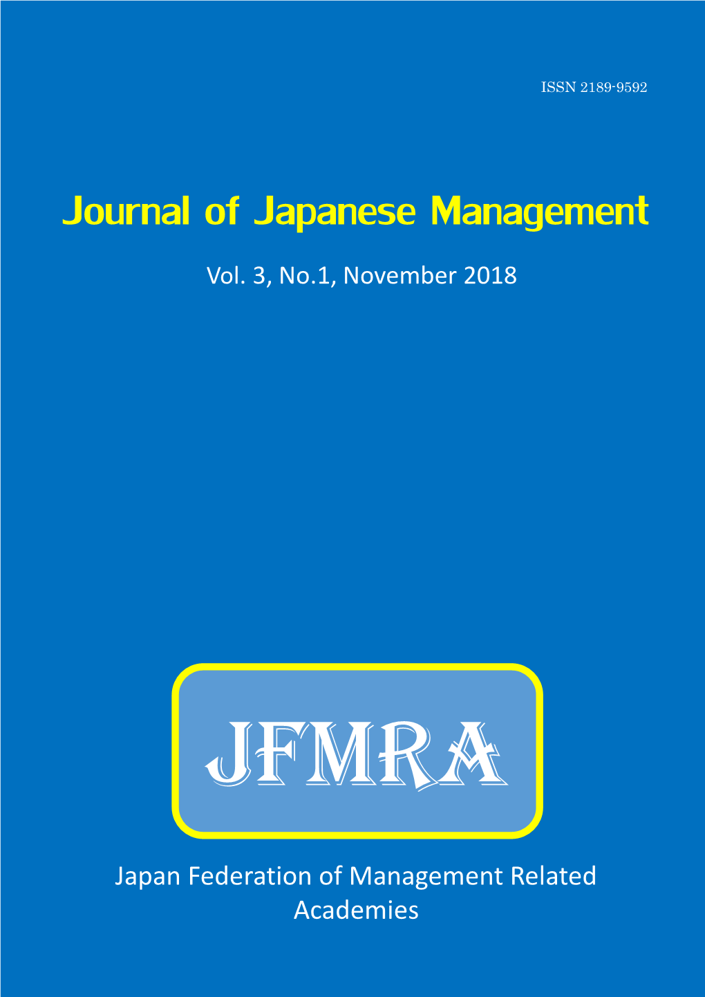 Journal of Japanese Management (JJM)