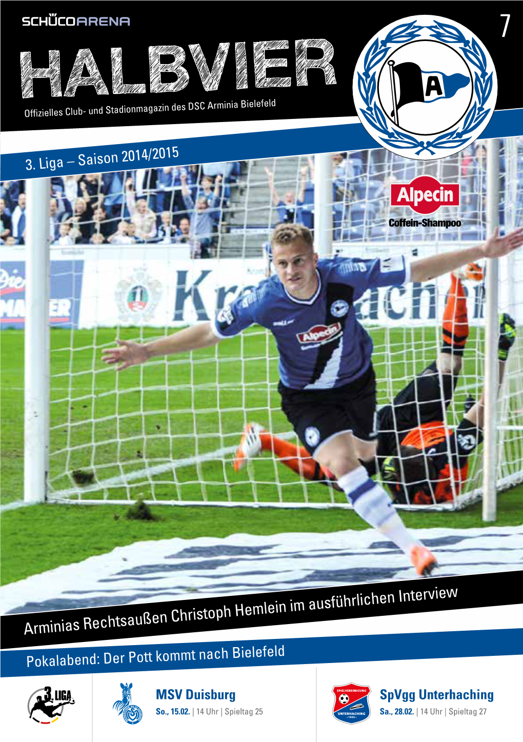 HALBVIER Offizielles Club- Und Stadionmagazin Des DSC Arminia Bielefeld