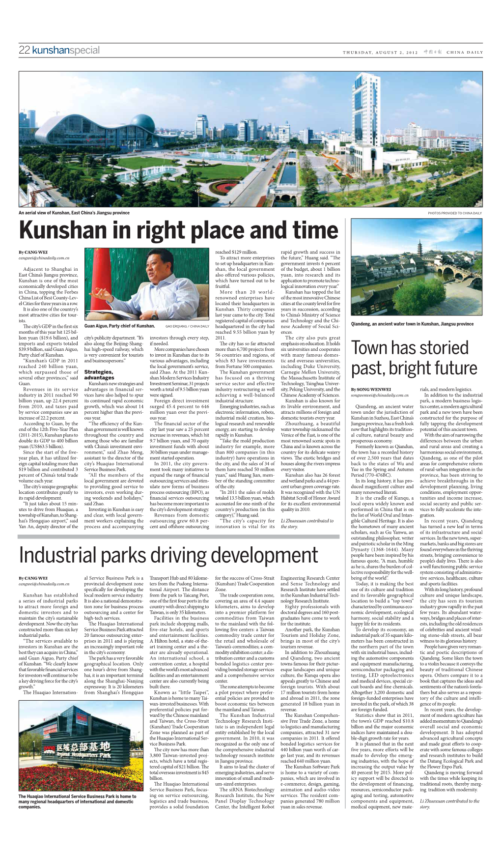 Kunshan in Right Place and Time