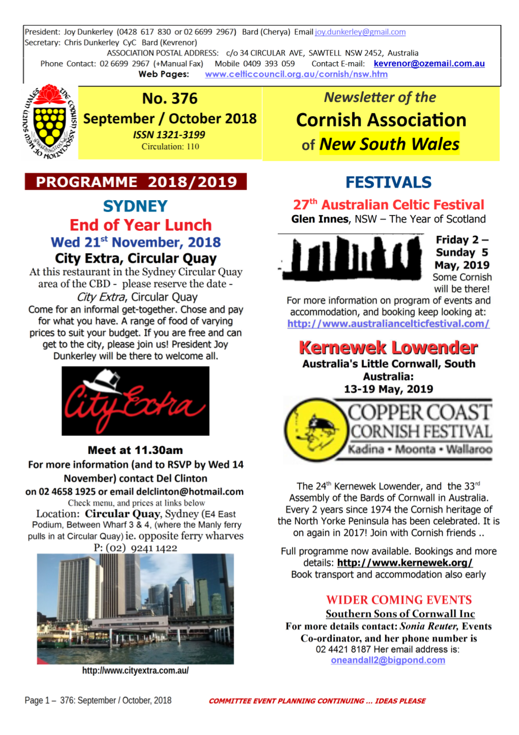 Cornish Association of NSW - No