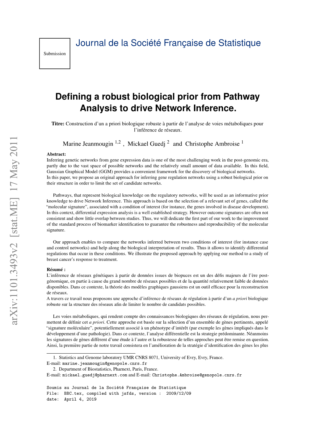 Defining a Robust Biological Prior from Pathway Analysis to Drive Network