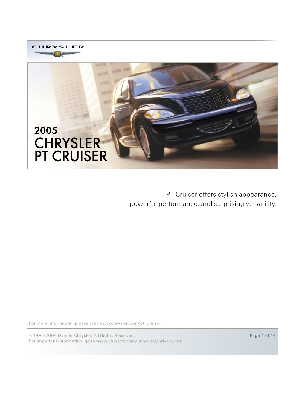 2005 Chrysler Pt Cruiser