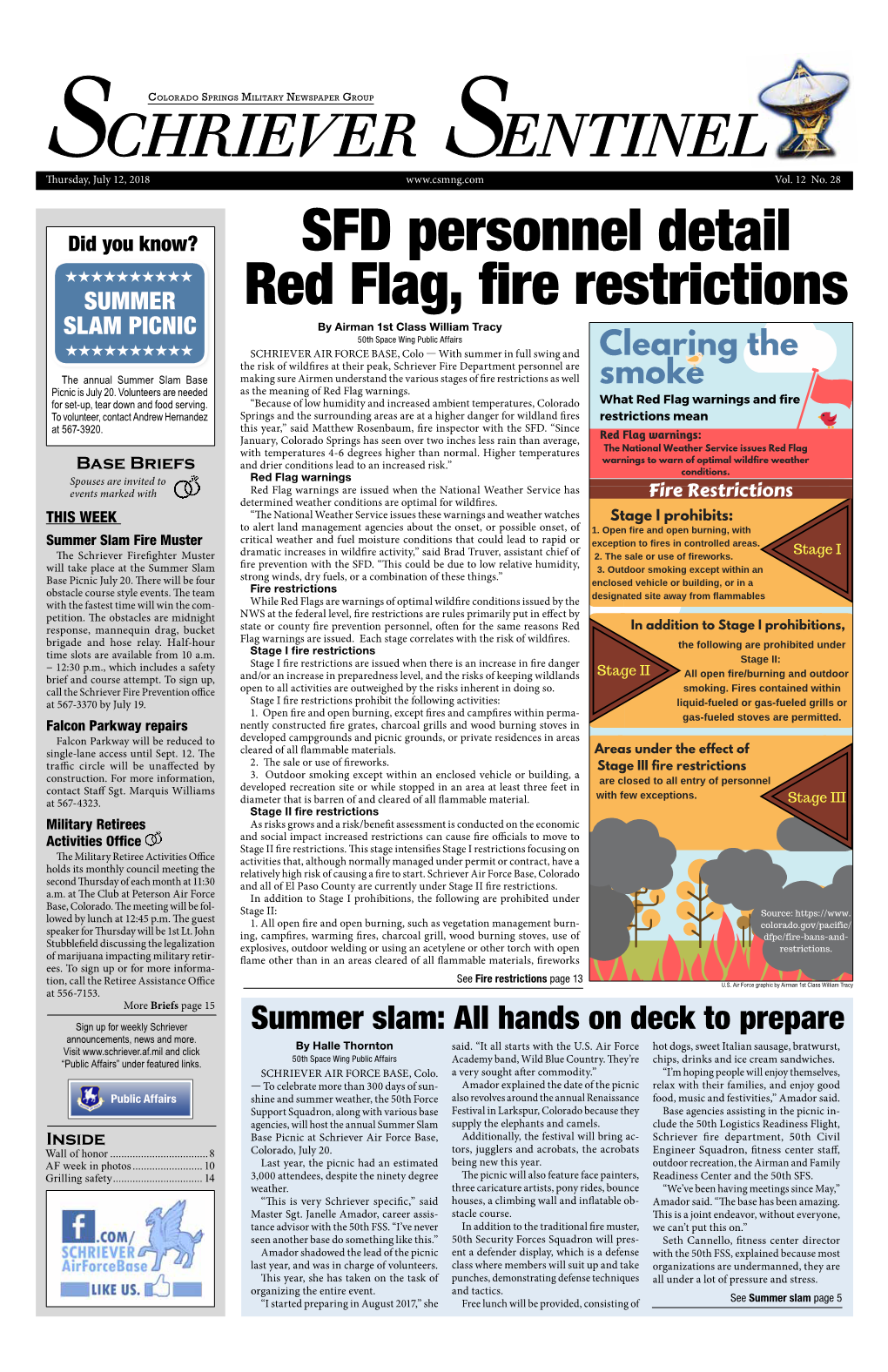 SFD Personnel Detail Red Flag, Fire Restrictions