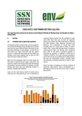 CAGED ASSETS: TIGER FARMING and TRADE (July 2014)