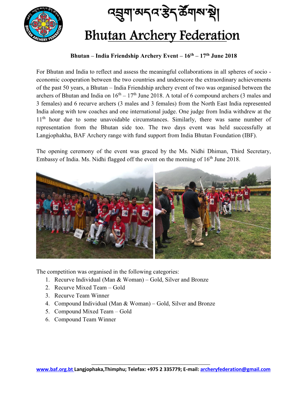 Bhutan Archery Federation