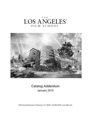 Catalog Addendum January 2015