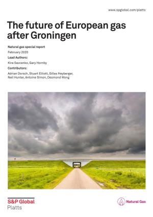 The Future of European Gas After Groningen