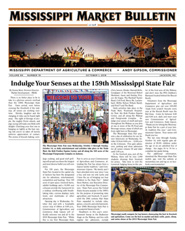 Indulge Your Senses at the 159Th Mississippi State Fair