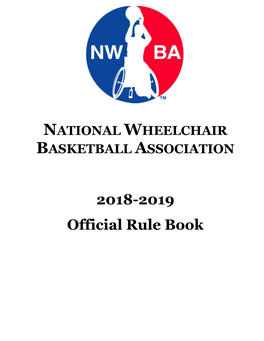 2018-2019 Official Rule Book