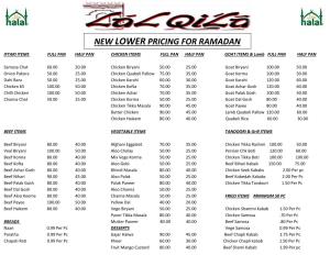 New Lower Pricing for Ramadan