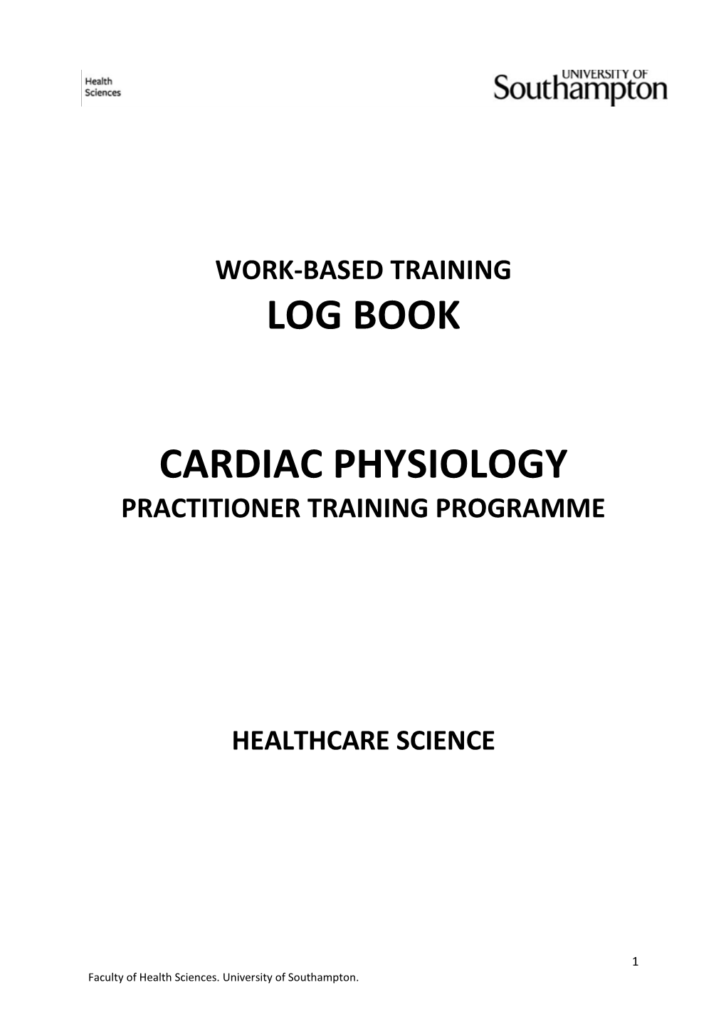 Log Book Cardiac Physiology