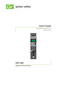 OCP 400 User's Guide