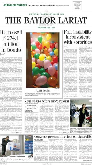 BU to Sell $274.1 Million in Bonds