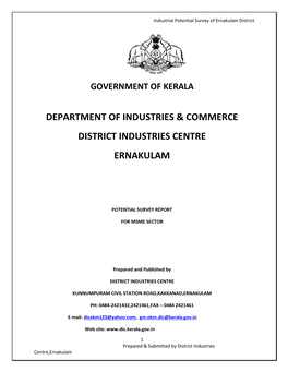 Department of Industries & Commerce District