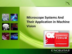 Microscope Systems and Their Application in Machine Vision